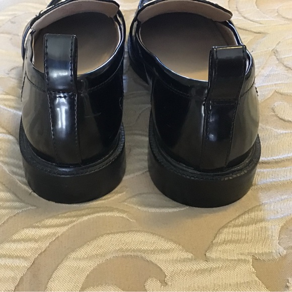 Black Loafers with Gold Accent - Picture 4 of 7